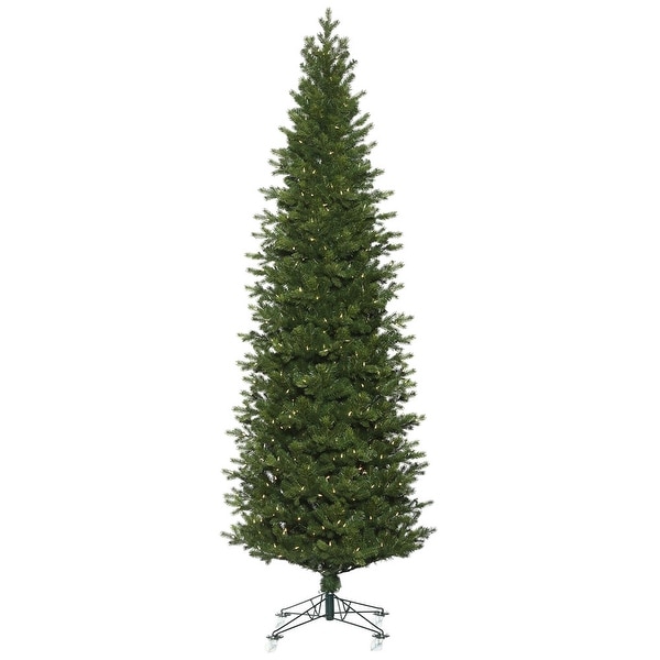 Vickerman 6.5' x 34 Eagle Fraser Fir Slim Artificial Christmas Tree，Warm White Duralit LED Lights