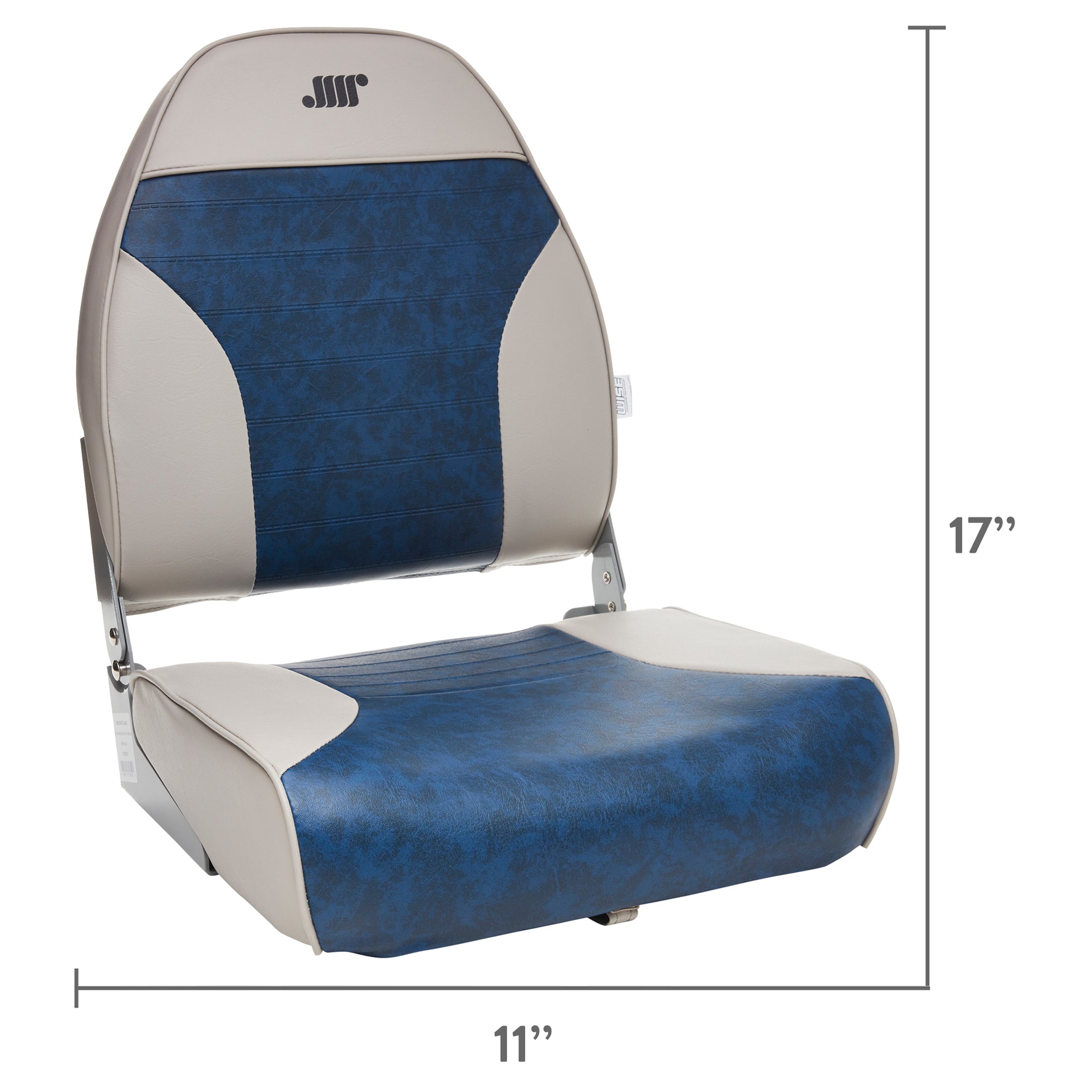 Wise 8WD588PLS-660 Standard High Back Boat Seat， Grey/Navy