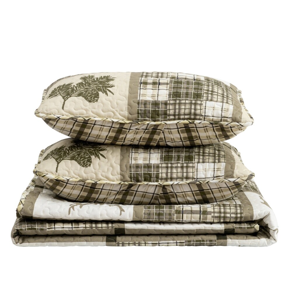 Premium Rustic Lodge  Season Quilt Set