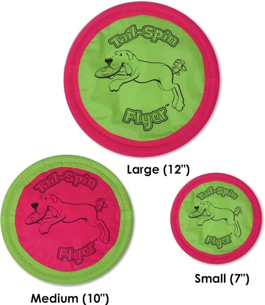 Booda Tail Spin Flyer Big Daddy Frisbee Dog Toy， Large