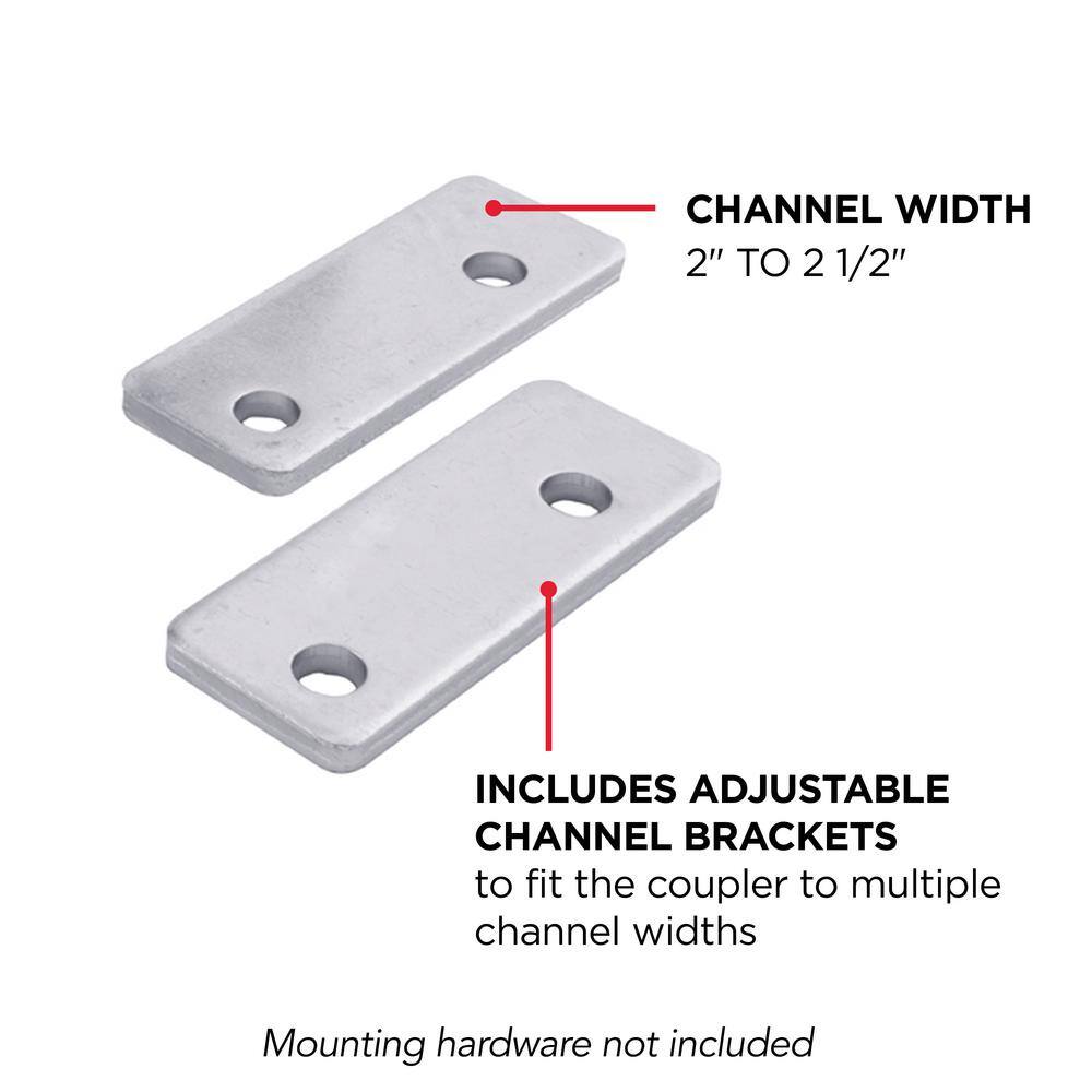 TowSmart Class 1 1-78 in. Ball Coupler with 2 in. to 2-12 in. Adjustable Collars 778