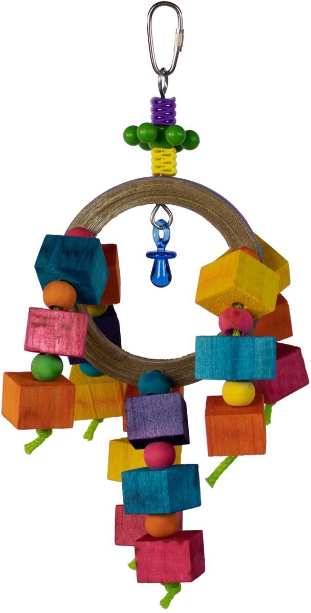 Super Bird Creations Balsa Rainbow Ring Bird Toy