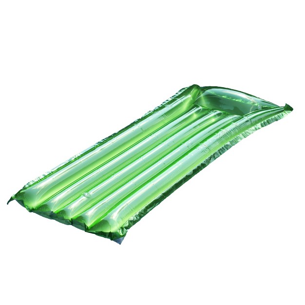 Inflatable Green Reflective Sun Tanner Pool Float