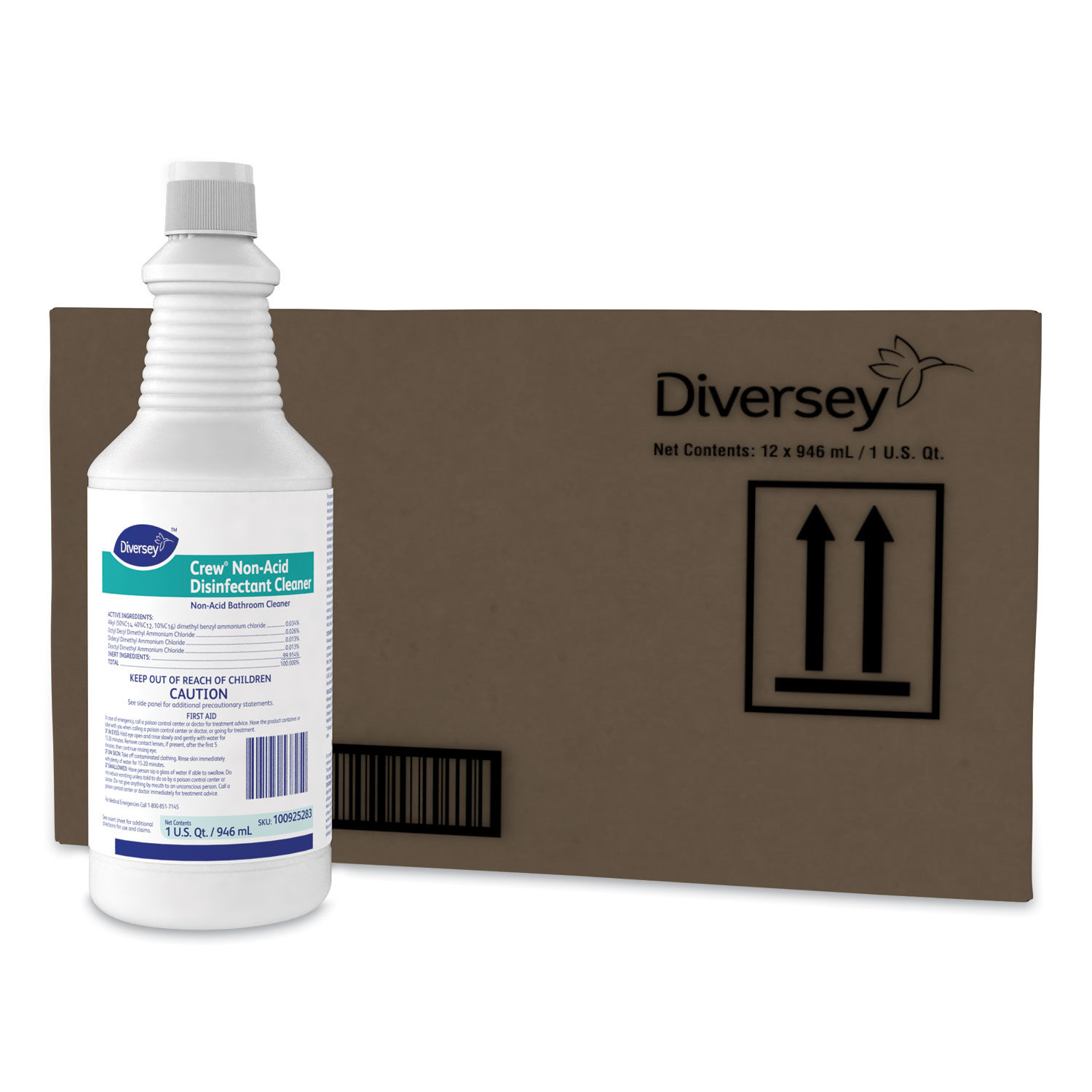 Crew Neutral Non-Acid Bowl and Bathroom Disinfectant by Diverseyandtrade; DVO100925283