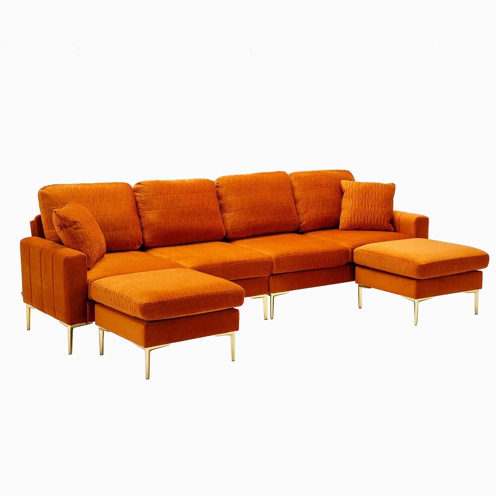 Velvet U Shape Sectional sofa