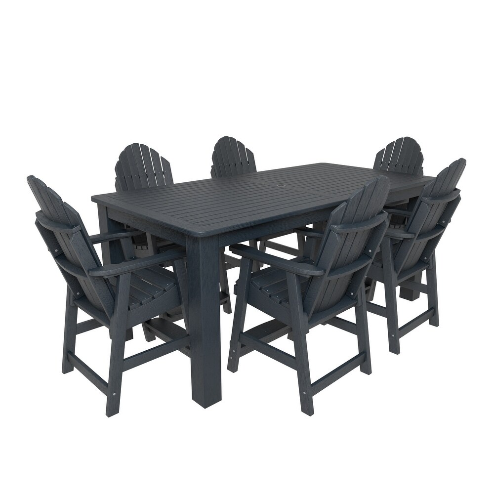 Hamilton Adirondack 7 Piece Outdoor Dining Set   42\