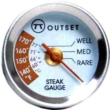 Outset 1-Inch Stainless Steel Mini Steak Thermometers