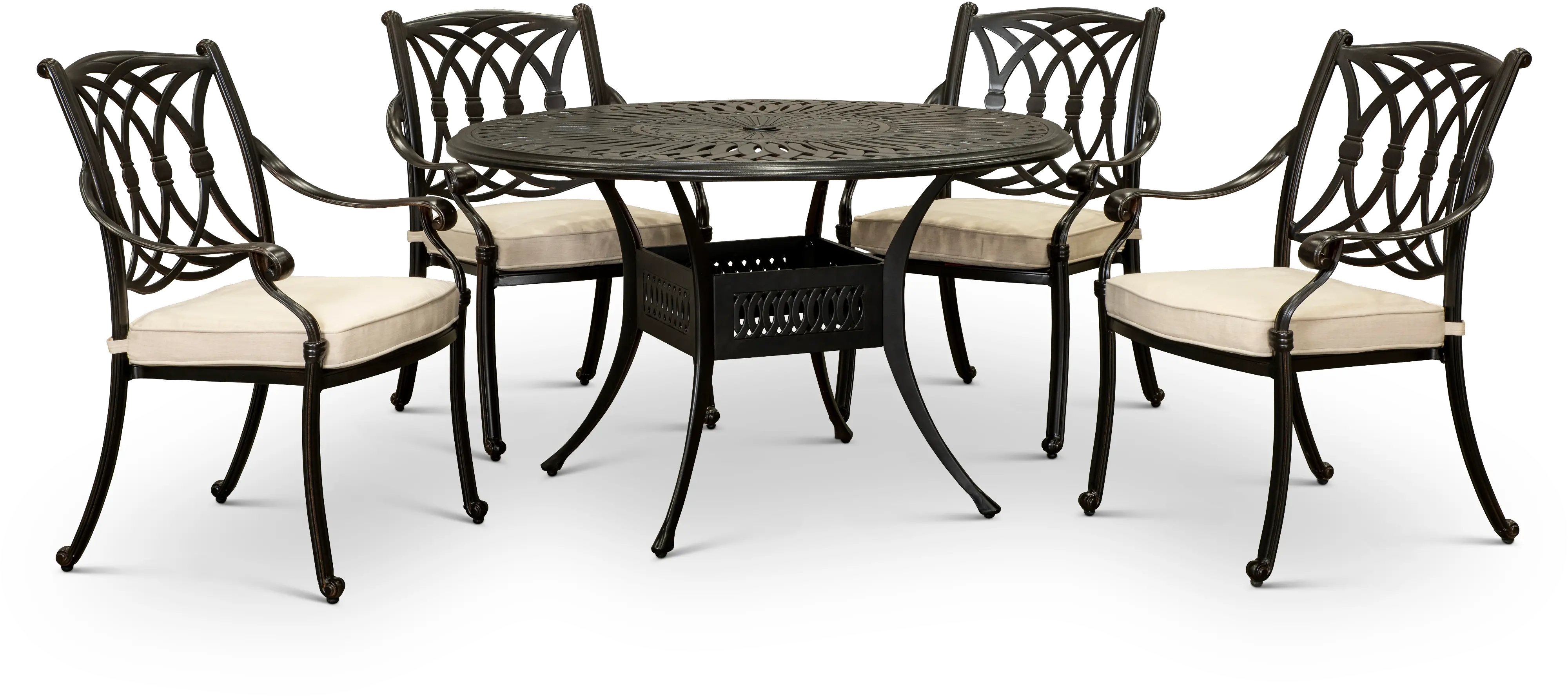 Montreal 5 Piece Patio Armchair Dining Set