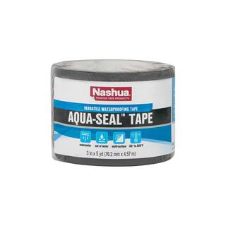 Nashua Tape 3 in. x 5 yds. Aqua-Seal Duct Tape in Black 1529844