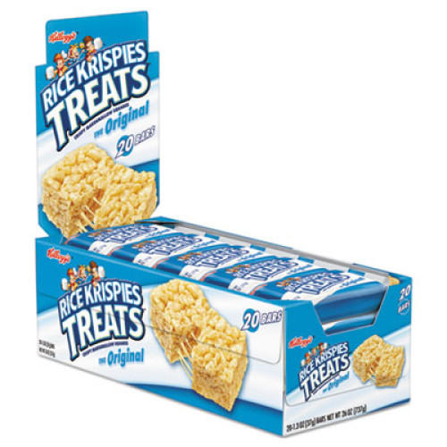 Kellogg's Rice Krispies Treats， Original Marshmallow， 1.3 oz Snack Pack， 20/Box (26547)