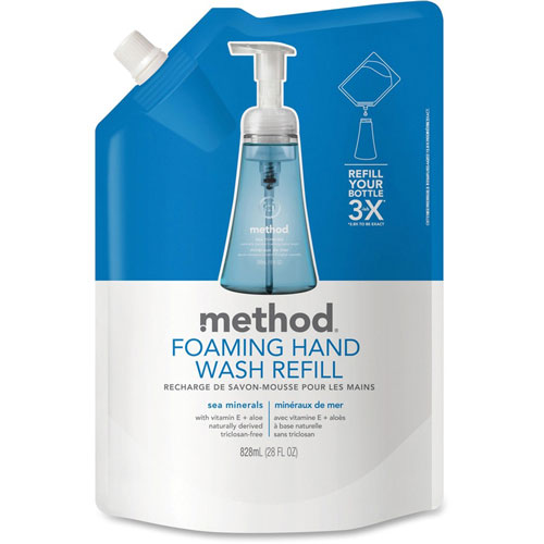 Method Products Inc. Method Products Foaming Hand Wash Refill | Sea Minerals， 28 oz Pouch， 6