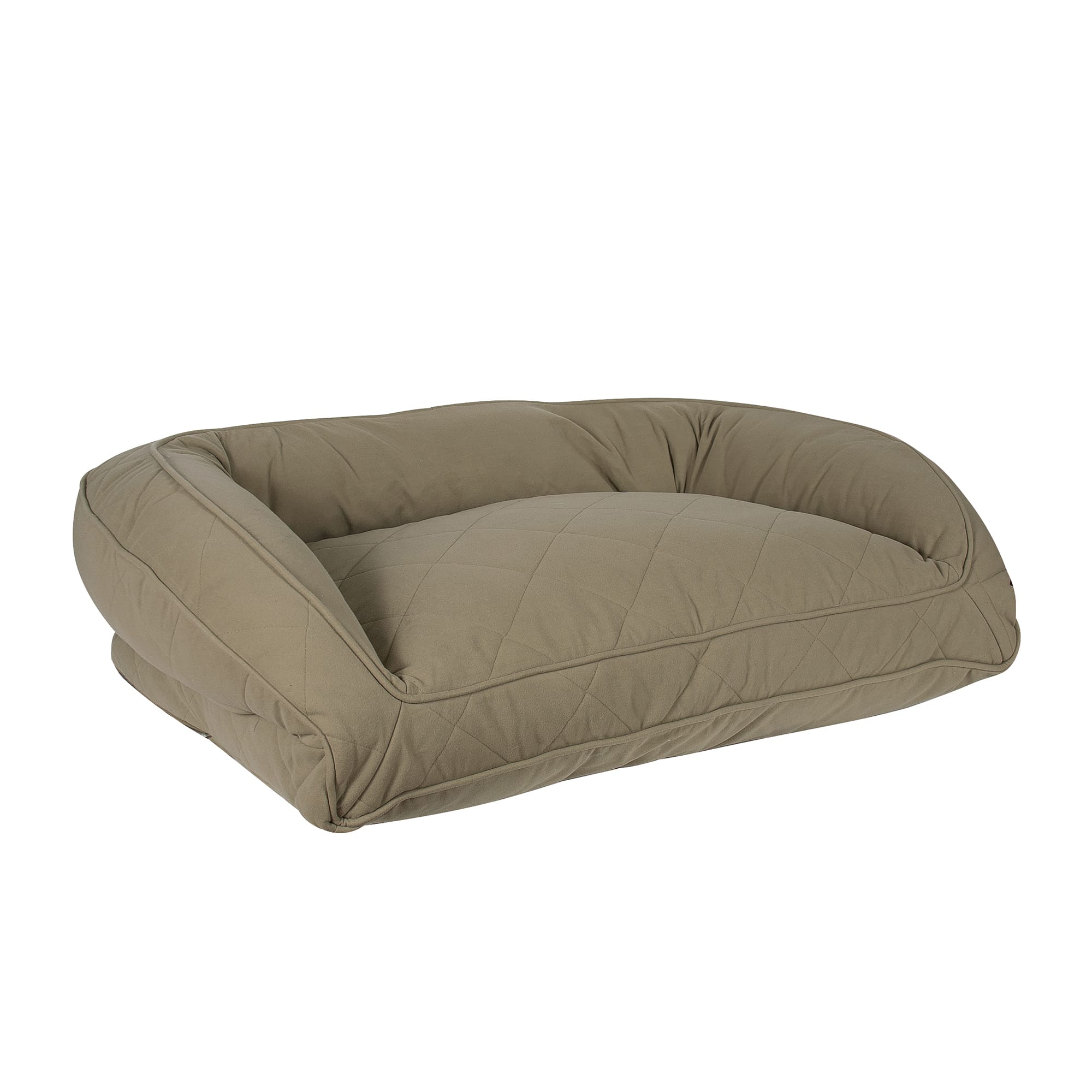 Carolina Pet Company Quilted Microfiber Bolster Lounger Dog Bed， 36