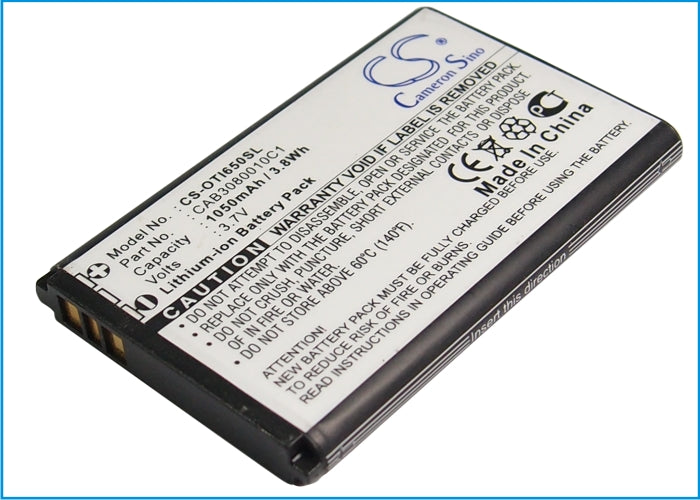 Alcatel OTI650 Replacement Battery BatteryClerkcom Mobile Phone