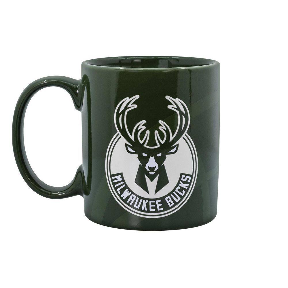 Uncanny Brands NBA MW Bucks Single-Cup Mascot 'Bango' Green Coffee Mug with Warmer for Your Drip Coffee Maker MW1-NBA-BUK-MAS