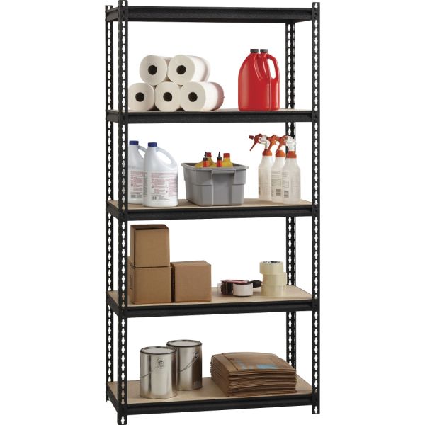 Lorell 2，300 lb Capacity Riveted Steel Shelving