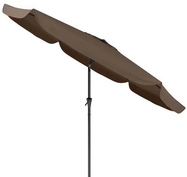 Sandy Brown Tilting Patio Umbrella