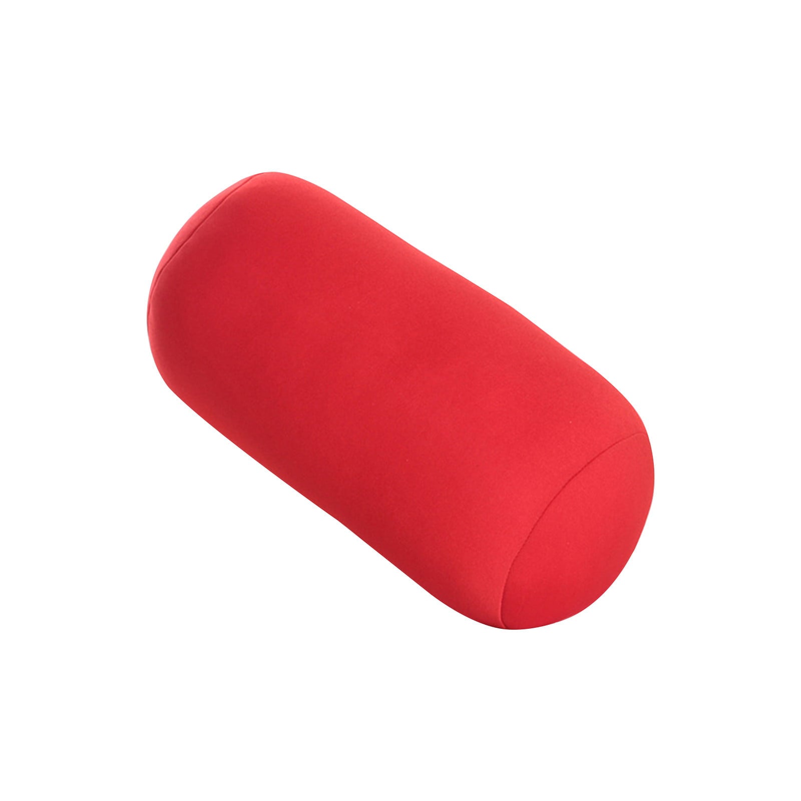 SQUARE CARMEN Cylinder Memory Foam Pillow Roll Cervical Bolster Round Nap Neck Pillow Cushion, Red