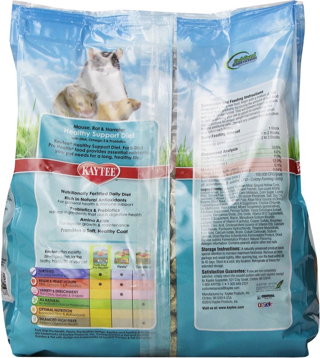 Kaytee Forti-Diet Pro Health Mouse and Rat Food