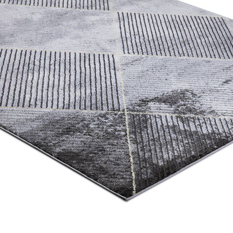 Concord Global Brighton Matrix Geometric Area Rug