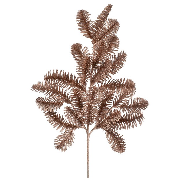 Rose Gold Pine Branch  Artificial Christmas Spray