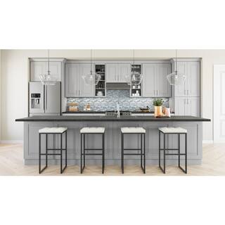 Home Decorators Collection Grayson Pearl Gray Plywood Shaker Stock Assembled Wall Kitchen Cabinet Soft Close 30 in. x 18 in. x 12 in. W3018-GPG