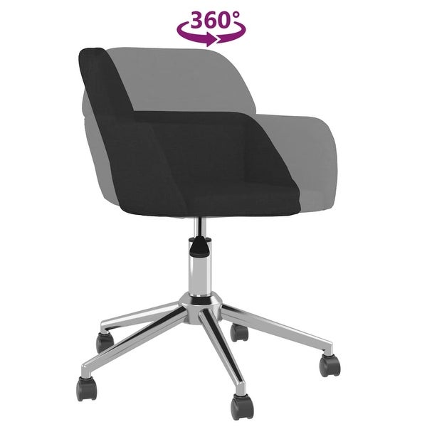 vidaXL Swivel Dining Chairs 2 pcs multi color Fabric