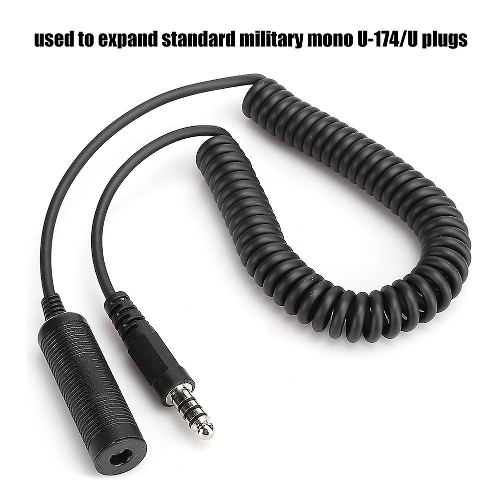 U-92a/u To U-174/u Helicopter Military Headphone Extension Line Cable