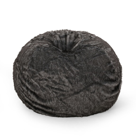 Schley Modern Glam 5 Foot Short Faux Fur Bean Bag ...