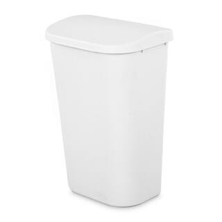 Sterilite 11.3 gal. Lift Top Lid Wastebasket Kitchen Trash Can White (6-Pack) 6 x 10758006