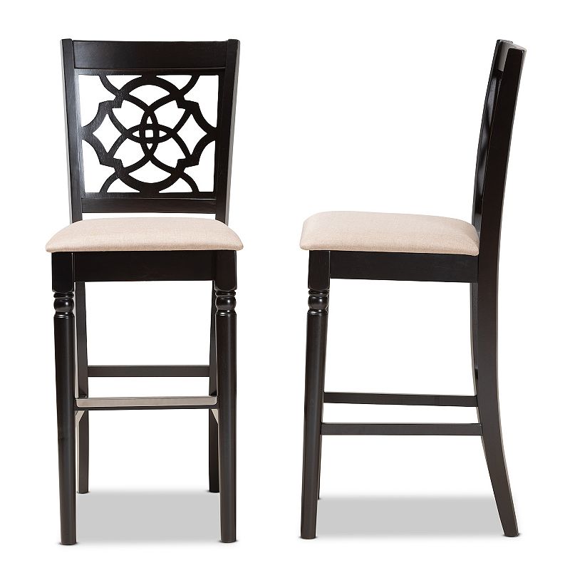 Baxton Studio Alexandra Bar Stool 2-piece Set