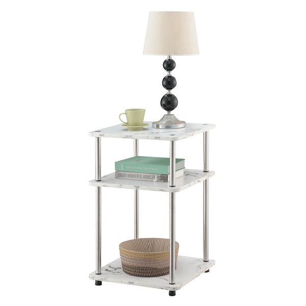 Porch and Den Derbigny 3 Tier End Table