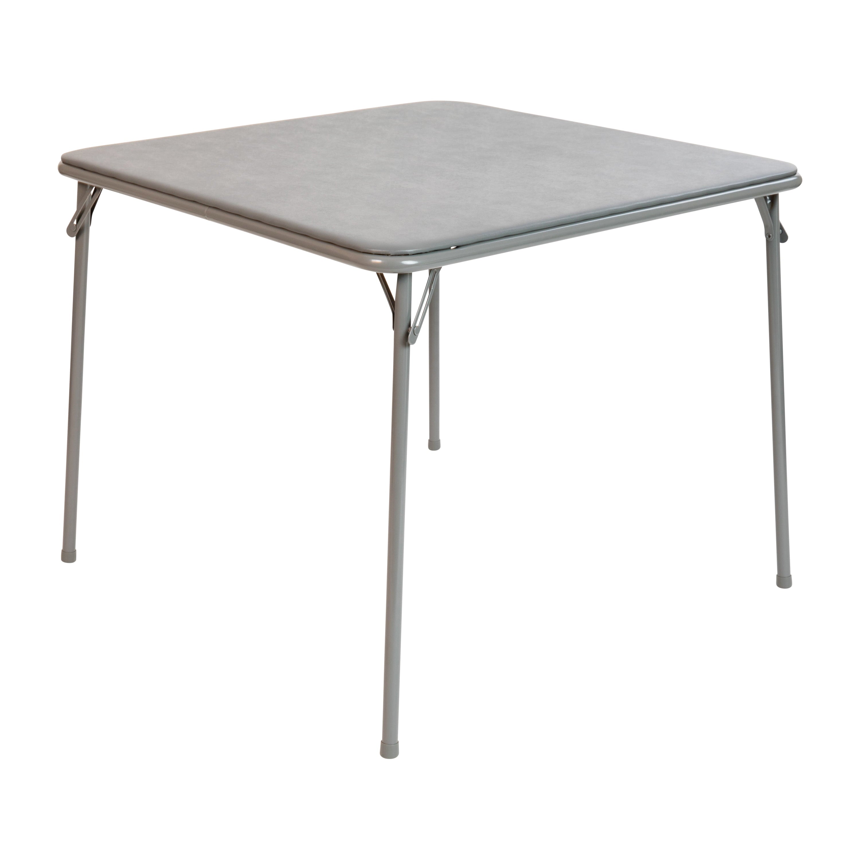 Flash Furniture Gray Folding Card Table - Lightweight Portable Folding Table with Collapsible Legs