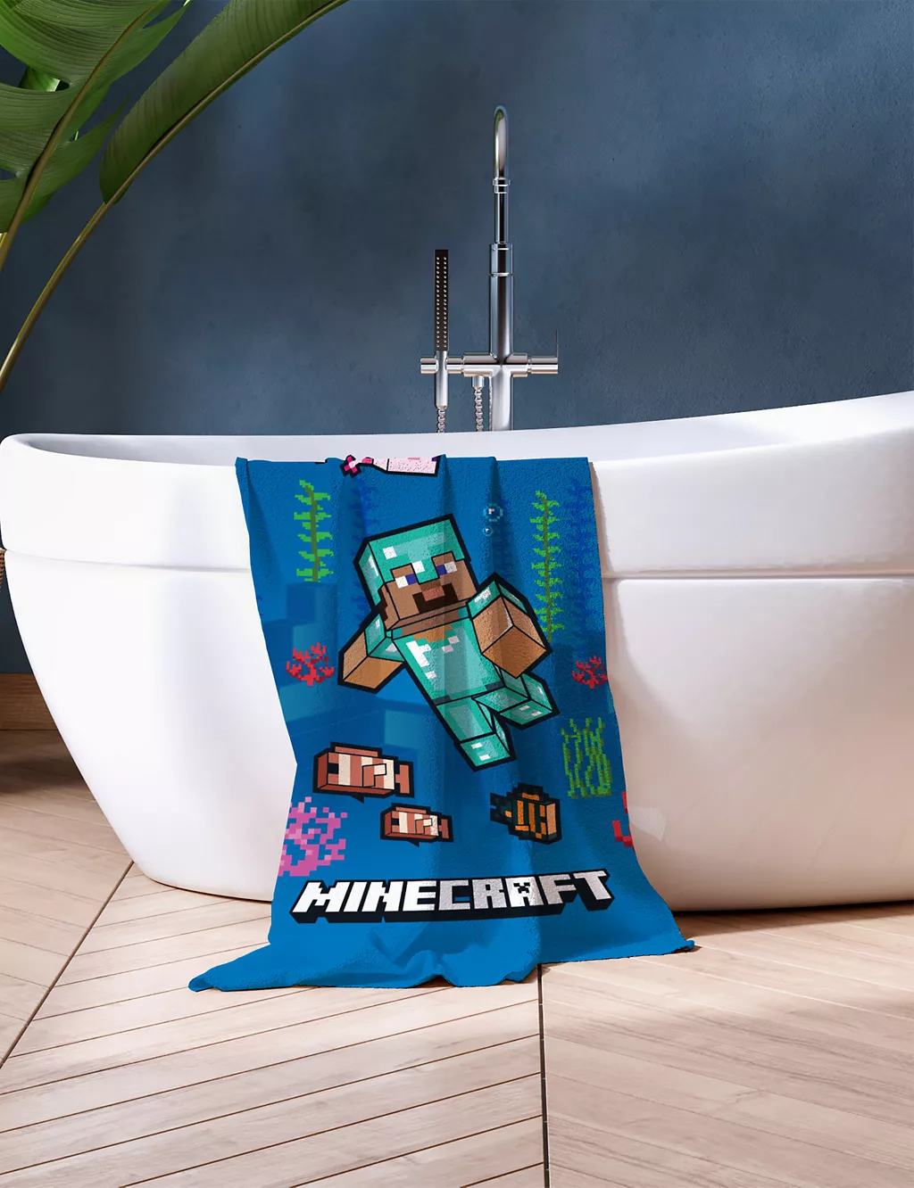 Pure Cotton Minecraft™ Kids' Bath Towel