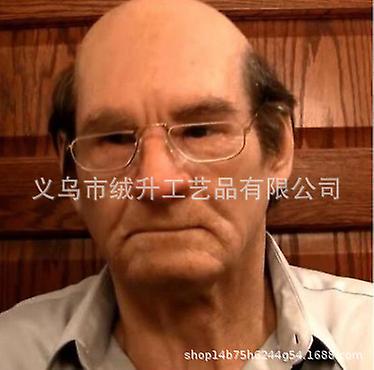 Amazon Cross-border Independent Station Old Man Old Grandfather Face Wig Old Man Mask Headgear Halloween Surrounding Old Man With Hair (e2)