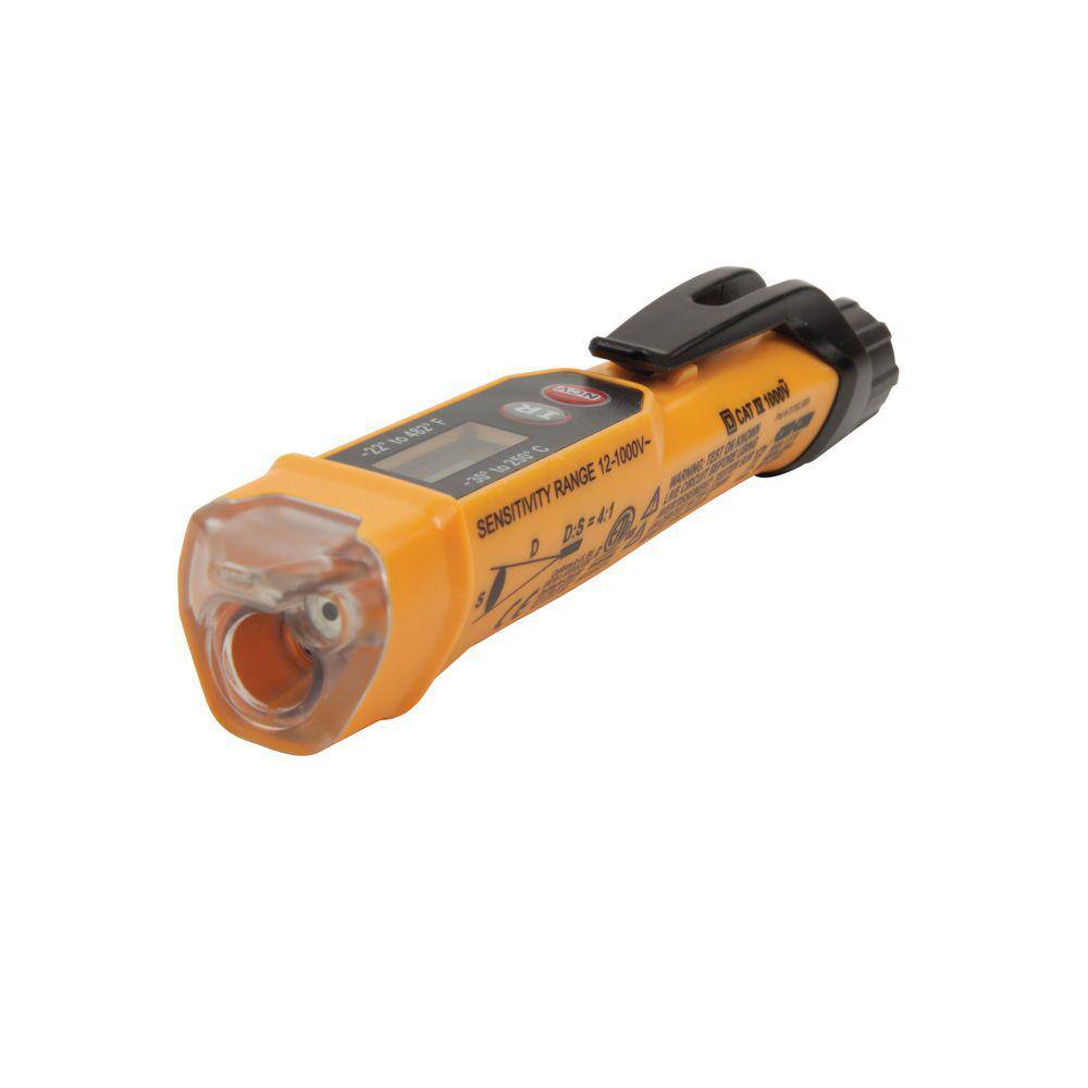 Klein Tools Non-Contact Voltage Tester Pen with Infrared Thermometer 12-1000V AC NCVT-4IR