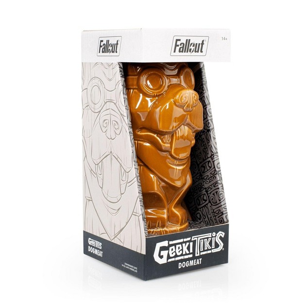 Thinkgeek Inc Geeki Tikis Fallout Dogmeat Mug Crafted Ceramic Holds 14 Ounces