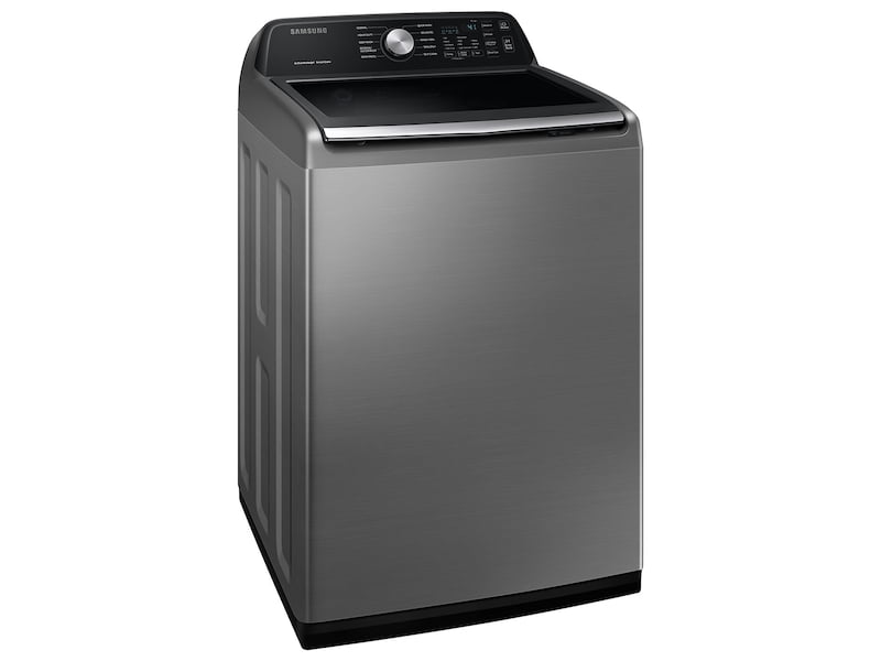 Samsung WA45T3400AP 4.5 Cu. Ft. Capacity Top Load Washer With Active Waterjet In Platinum