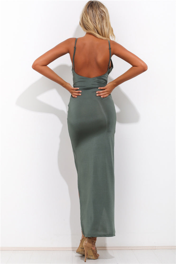 Lose Myself Maxi Dress Olive