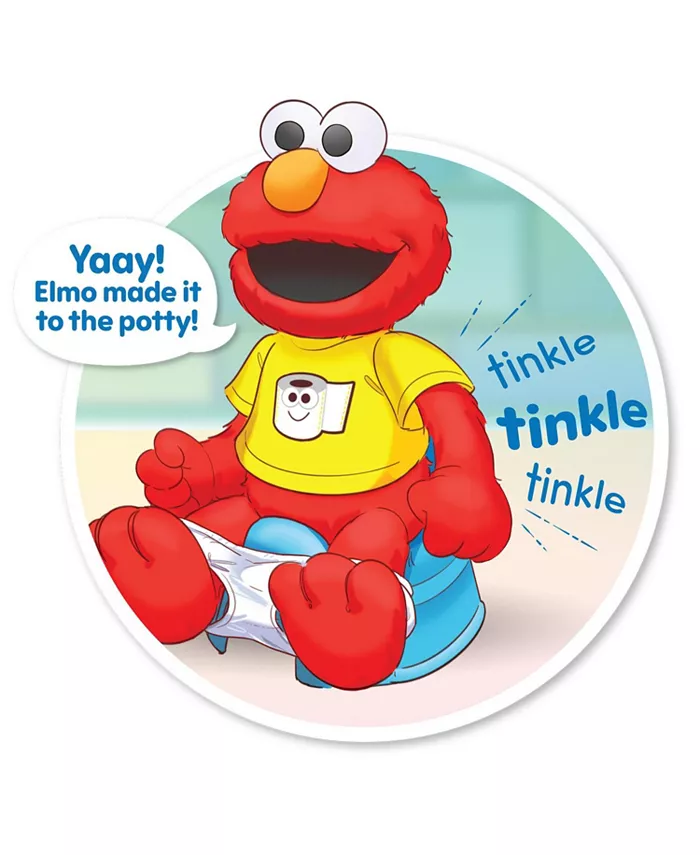 Sesame Street Potty Time Elmo 12 Plush Stuffed Animal  Sounds and Phrases  Potty Training Tool