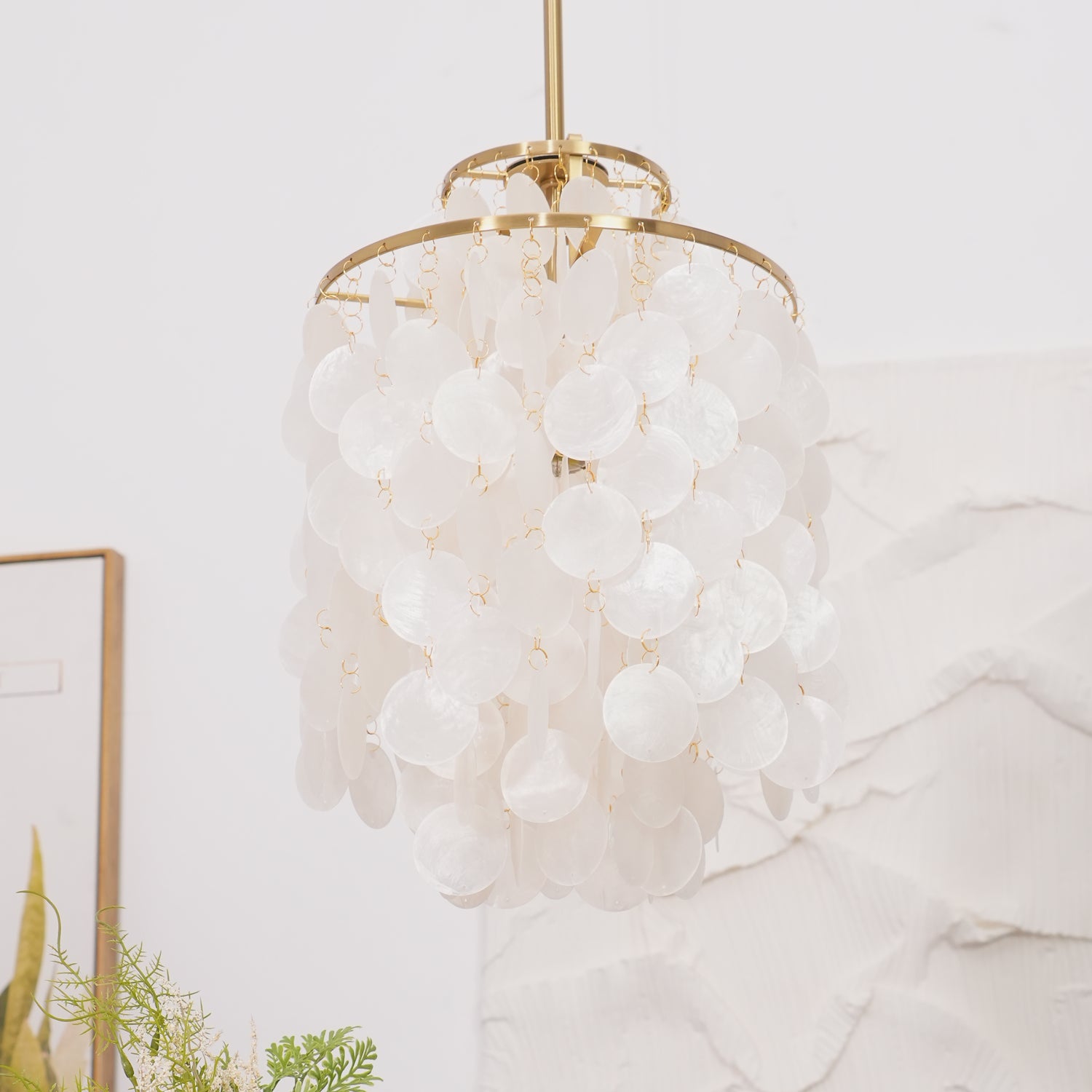 Round Shell Chandelier