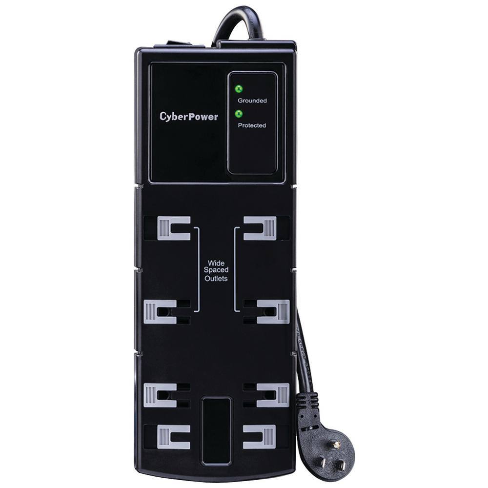 CyberPower 8-Outlet Essential Surge Protector CSB806