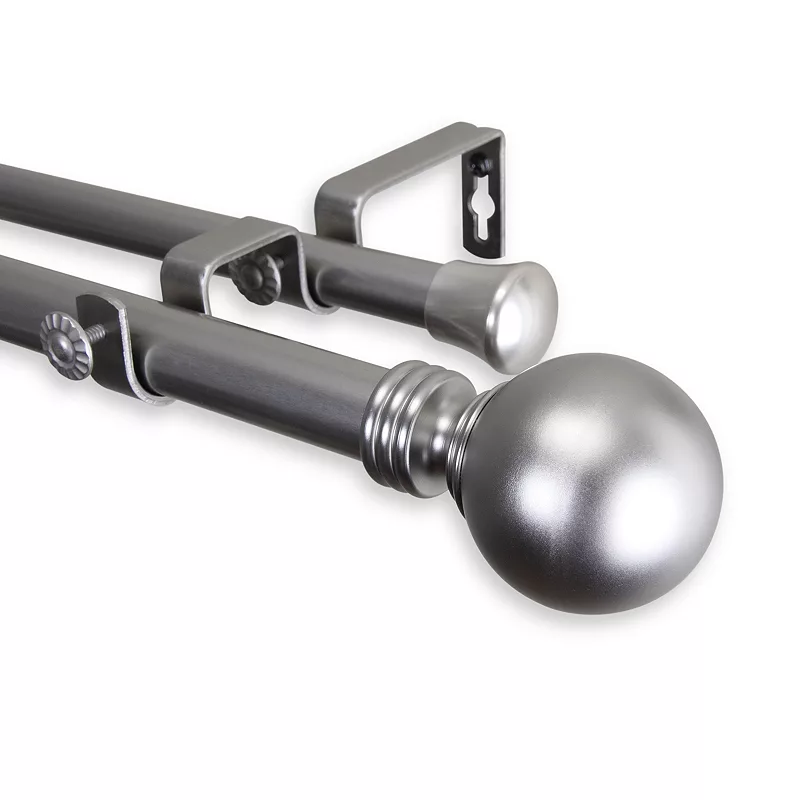 Rod Desyne Globe Adjustable Double Curtain Rod