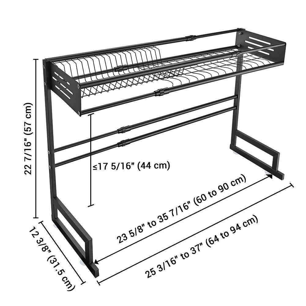 Yescom Large Dish Drying Rack Over Sink Adjust (23.6