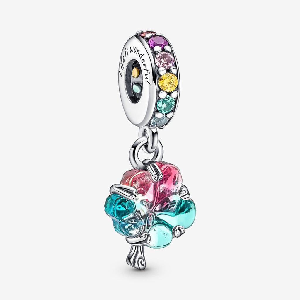 PANDORA  Togetherness Tree Murano Glass Dangle Charm