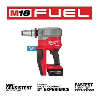 MW M18 Fuel 18-Volt Lithium-Ion Brushless Cordless 12 in. - 2 in. Expansion Tool Kit with 3-Heads 2-Batteries 2932-22XC