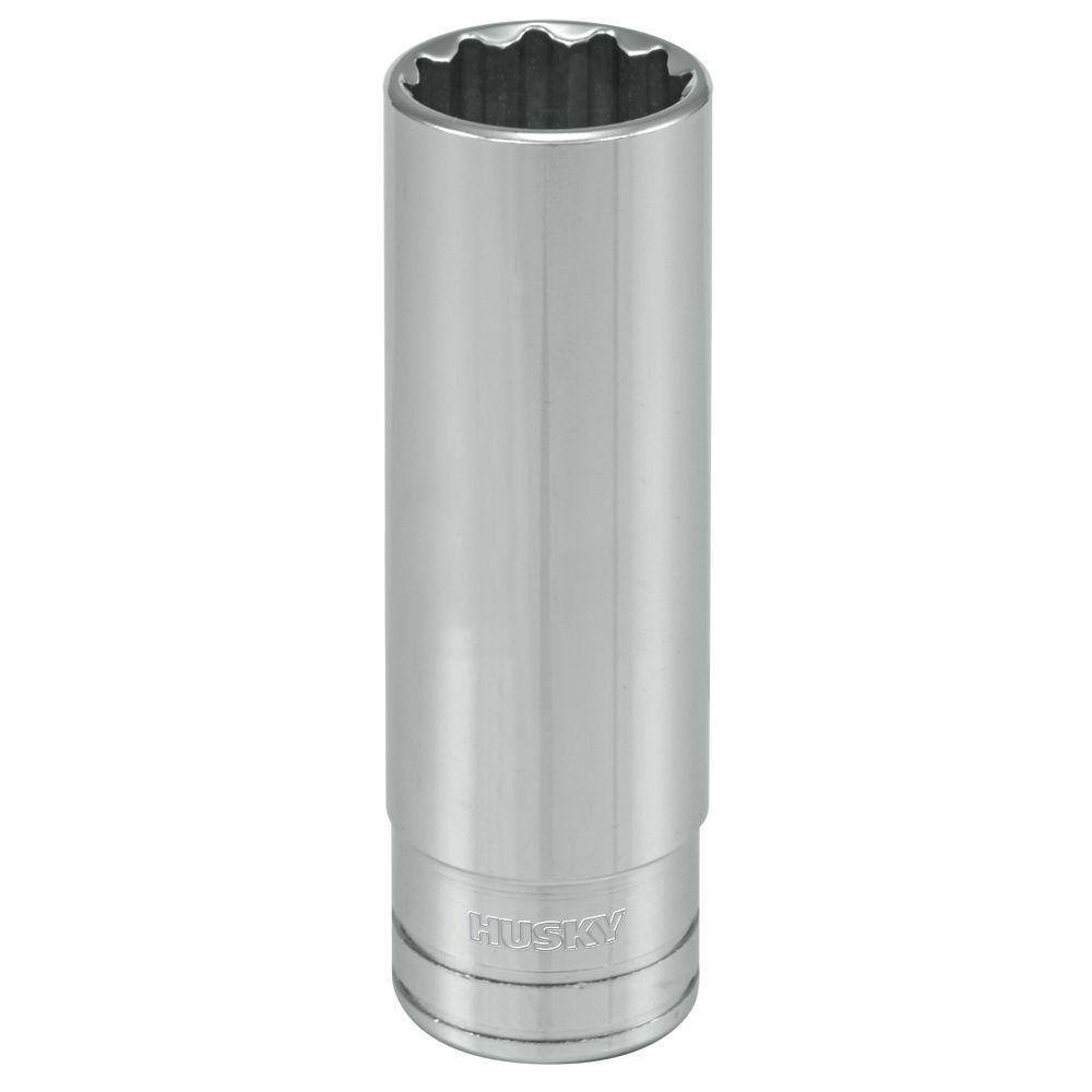 Husky 12 in. Drive 34 in. 12-Point SAE Deep Socket H2D12PDP34