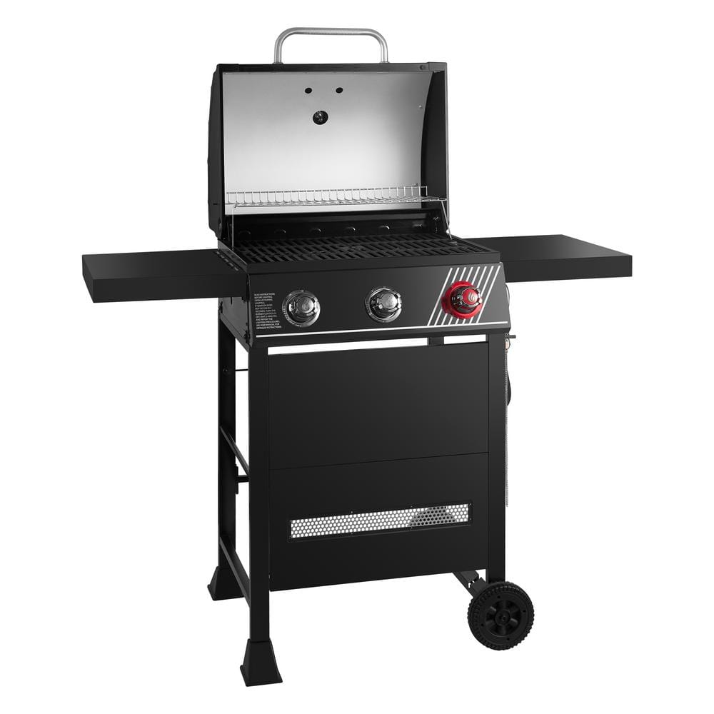 Dyna-Glo 3-Burner Propane Gas Grill in Matte Black with TriVantage Multi-Functional Cooking System DGH353CRP