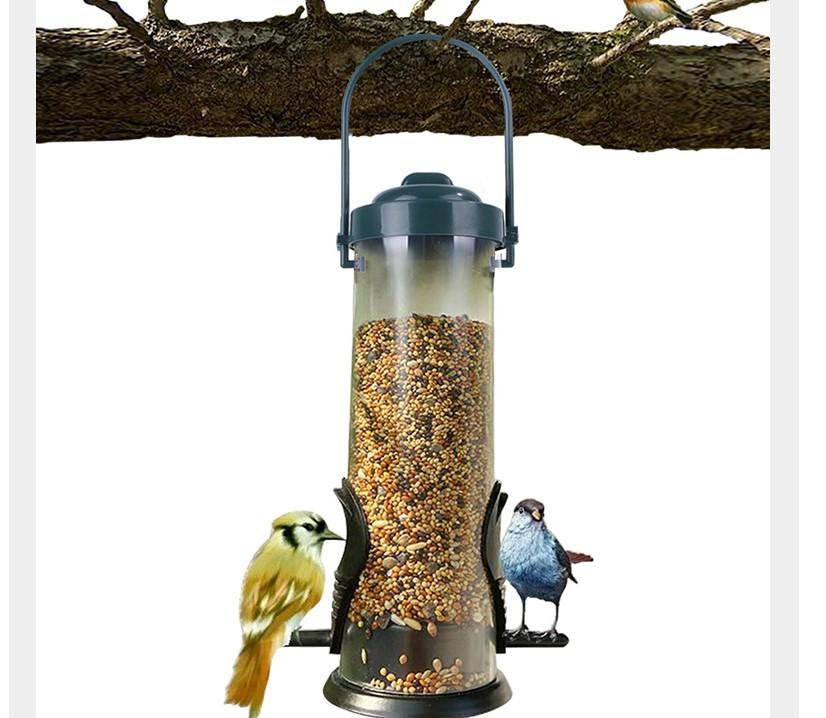 Bellaven Bird Feeders for Outside，Bird Feeders for Outdoors Squirrel Proof，Hanging Squirrel Proof Bird Feeder Pole，Wild Bird Feeders Bird Seed Bird Feeder Pole