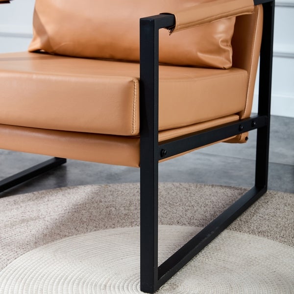 Accent Arm Chair with Metal Frame for Living Room