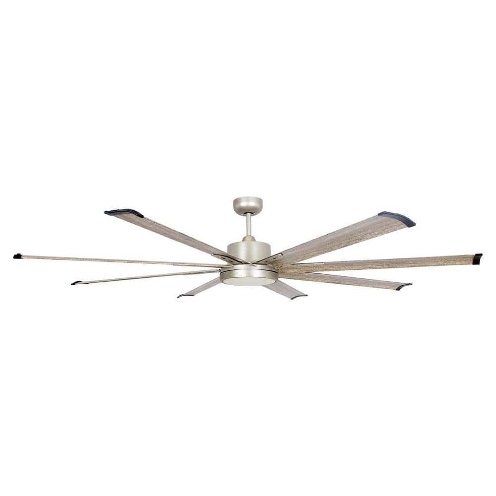 matrix decor 72 in Indoor Satin Nickel LED Ceiling Fan With Light Kit and Remote Control